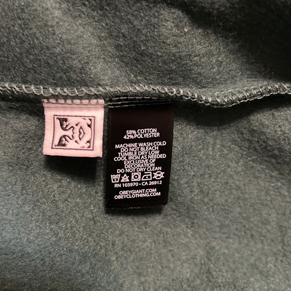 NWT ✨Zen Hoodie by OBEY 🍃 in Dark Cedar - Picture 8 of 9